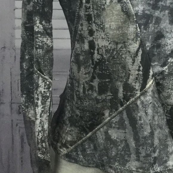 Roberta Scarpa Top Gray Sheer Long Sleeve Italy 8 - Picture 3 of 8